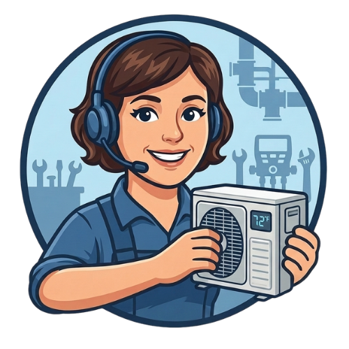 HVAC receptionist demo illustration